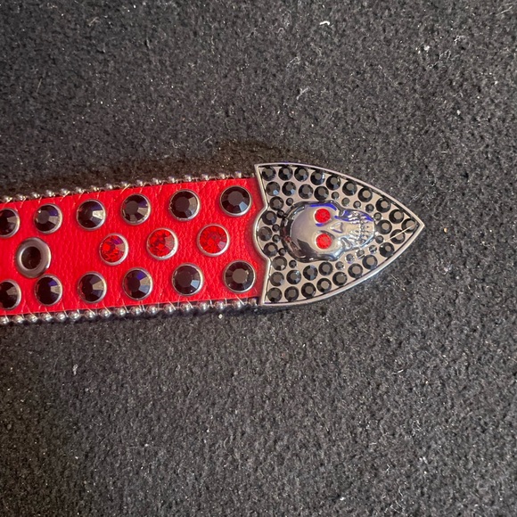 Rhinestone skull belt - Picture 2 of 4